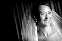 Black & White bridal portrait